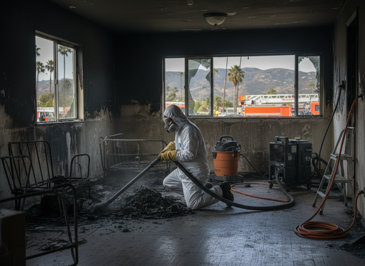 Apartment Fire Cleanup in San Luis Rey, CA