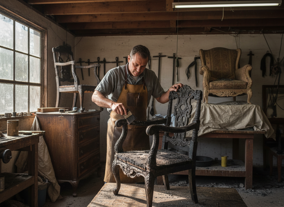 Fire-damaged Furniture Restoration in San Luis Rey, CA