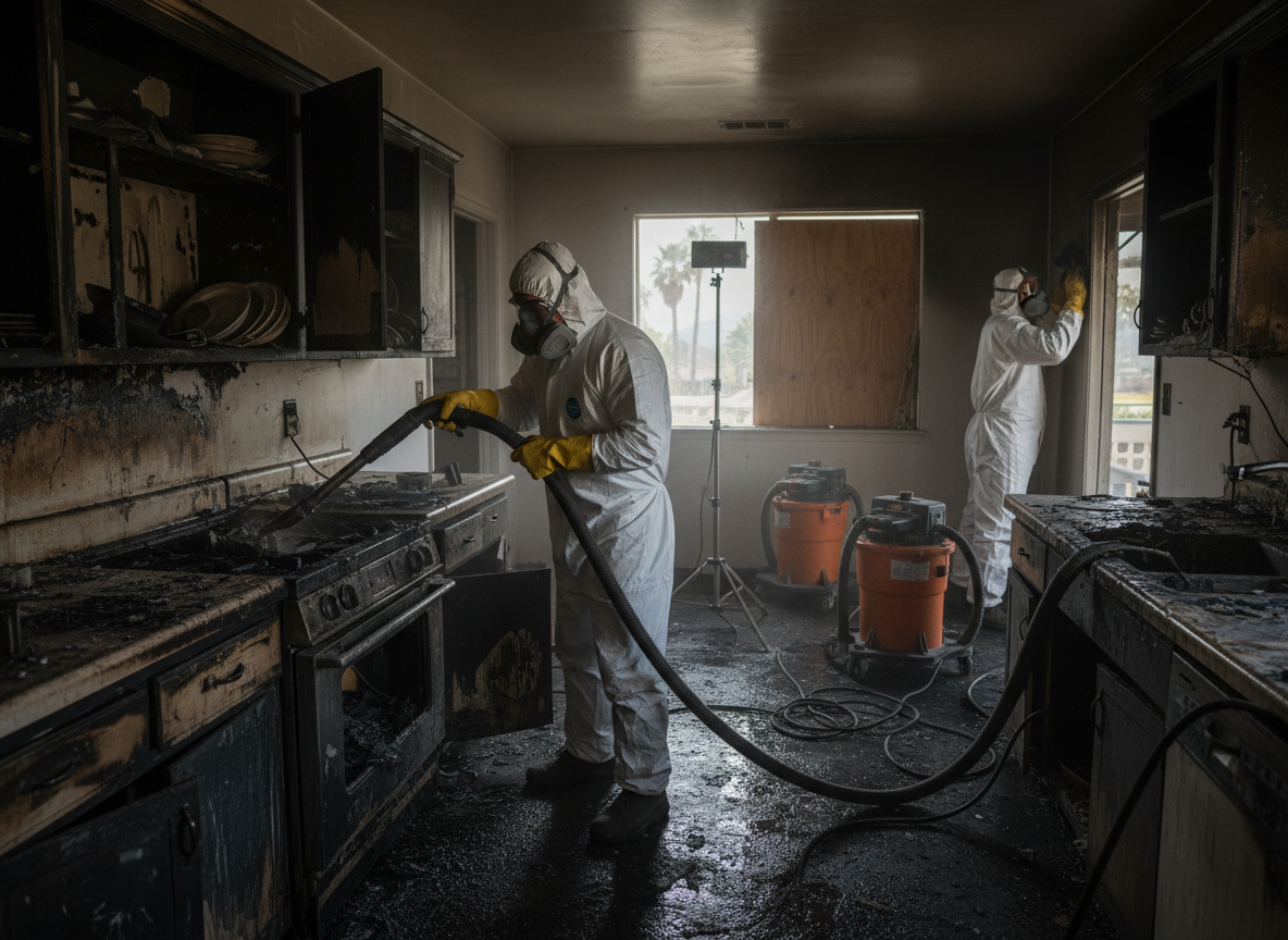 Kitchen Fire Cleanup in San Luis Rey, CA